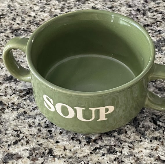 Garden Ridge 16 Oz Soup Bowl Heavy Ceramic Green - Etsy