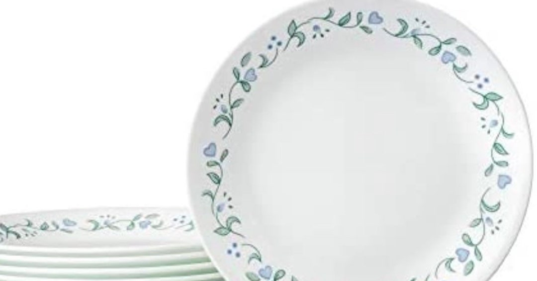 Corelle Living Ware Country Cottage 10 1/4” Dinnerplates Set of 4