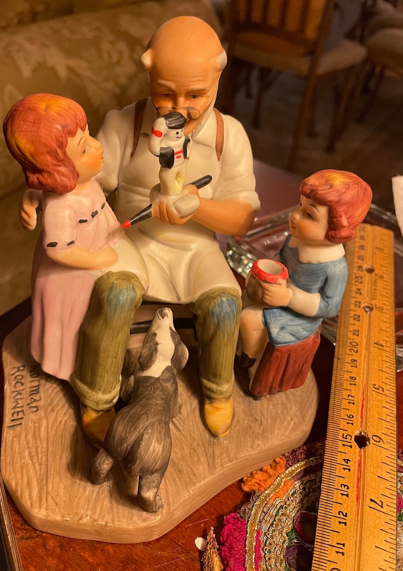 Norman Rockwell Vintage 1980 Annual Figurine the Toymaker Etsy