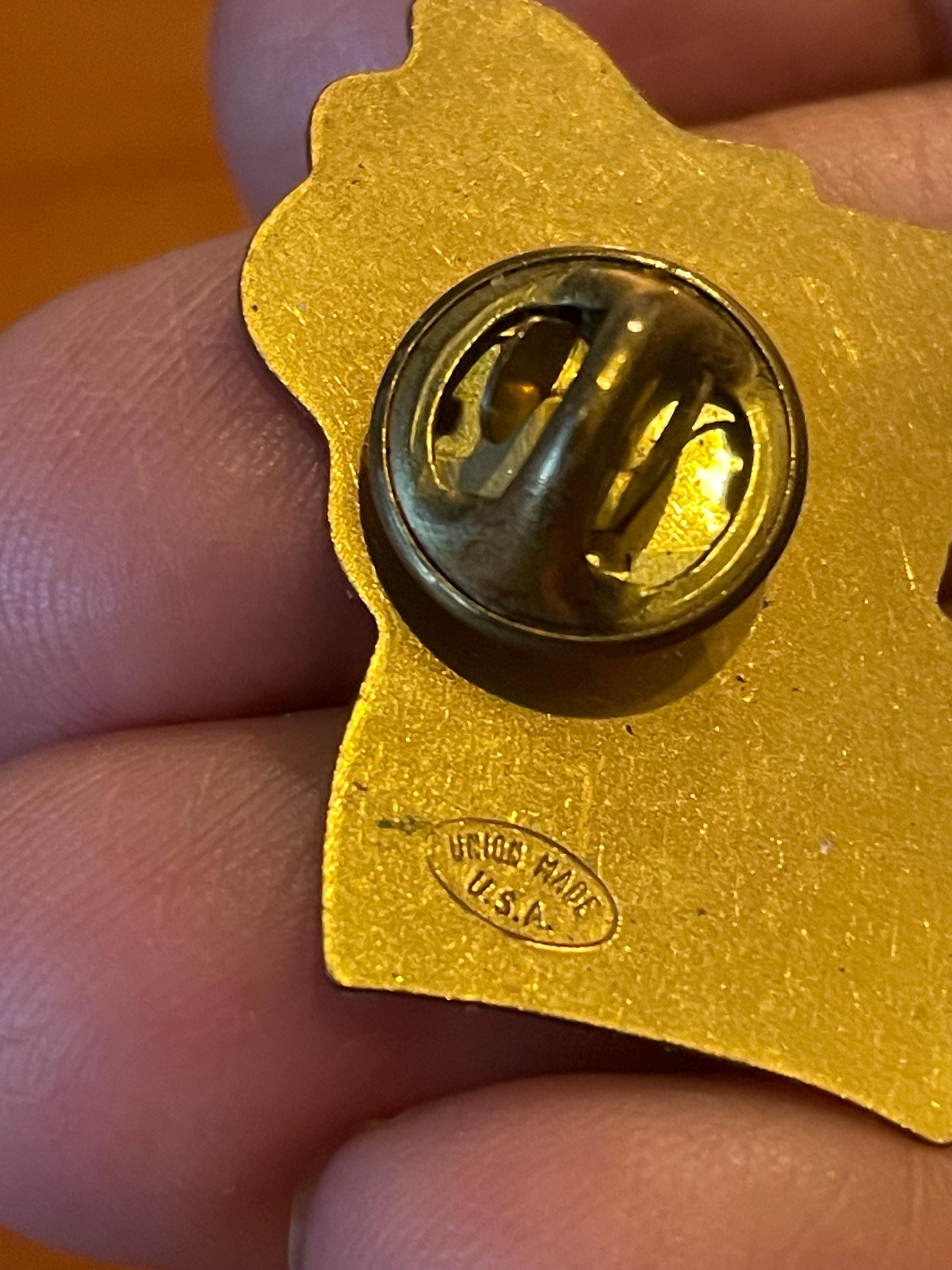 Spilla Bandiera Americana Michael Anthony Oro Giallo 14kt – 1g Vintage - Foto 2