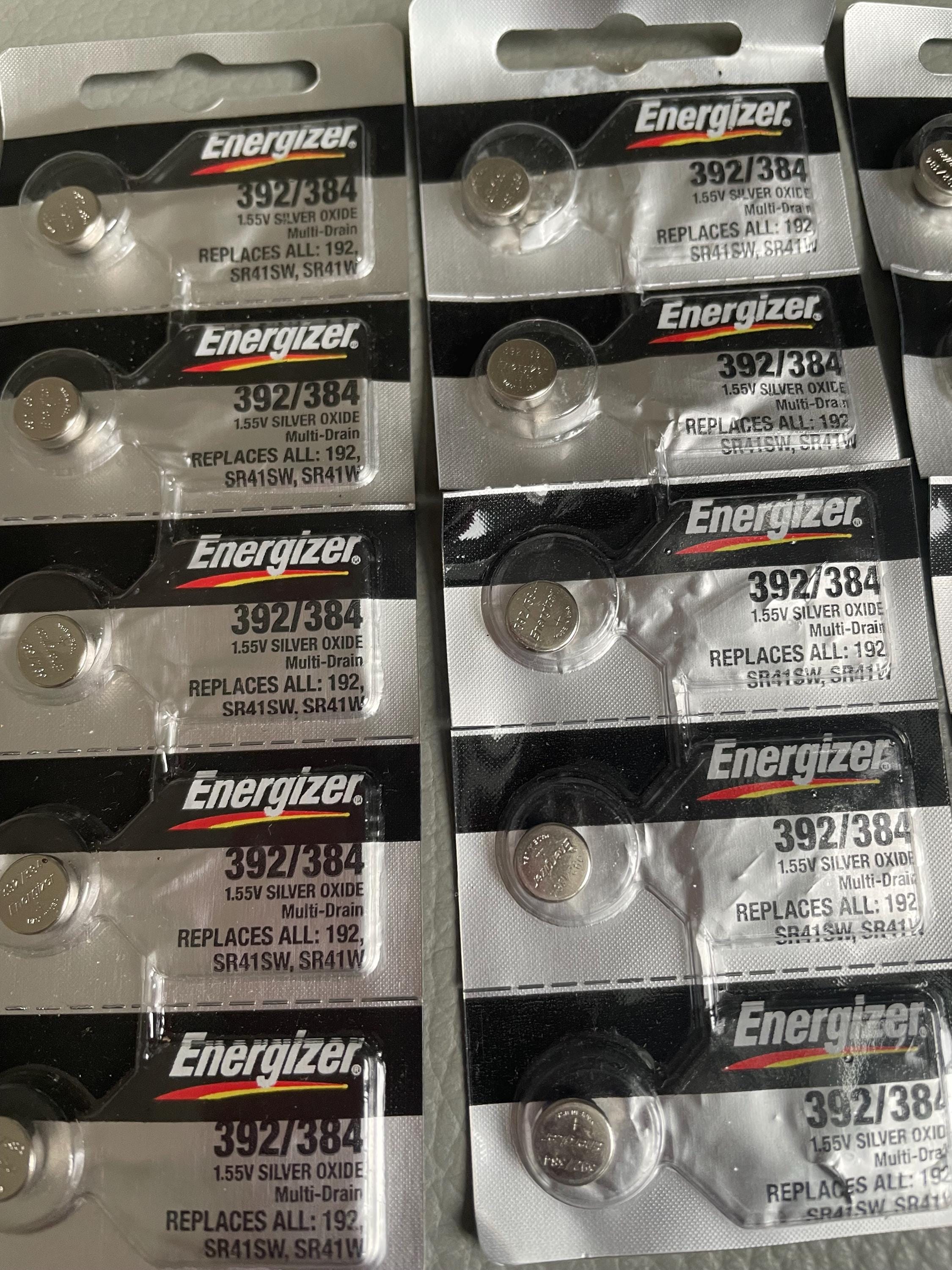 Energizer 392/384 Silver Oxide Watch Batteries Pack of 5 New - Etsy