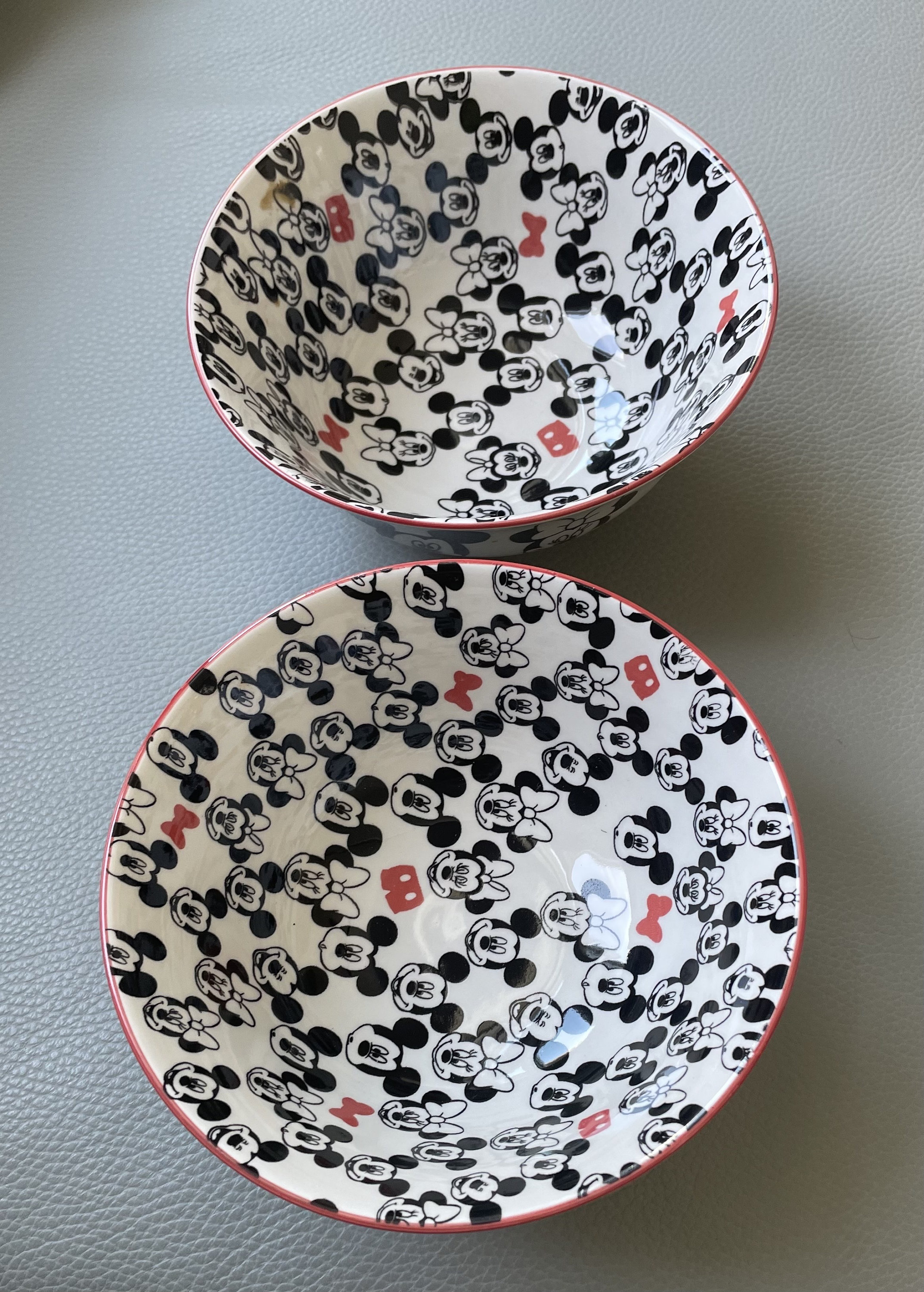 ミッキー＆ミニー ディズニー セラミックボウル 2個セット - Etsy 日本