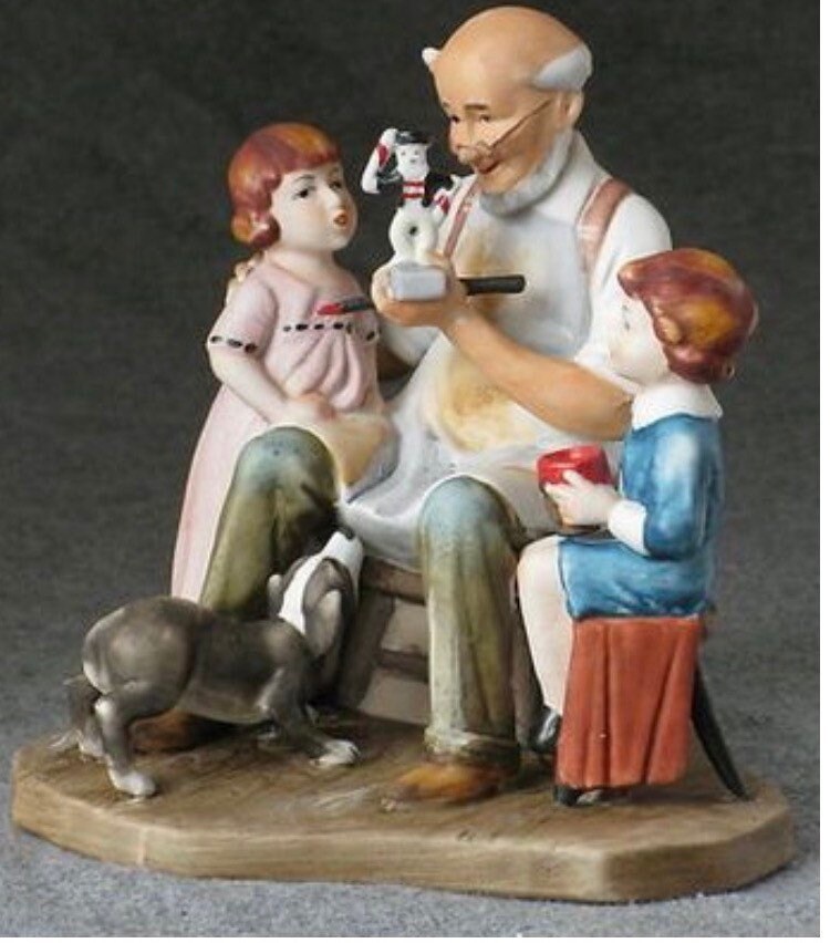 Norman Rockwell Vintage 1980 Annual Figurine the Toymaker Etsy