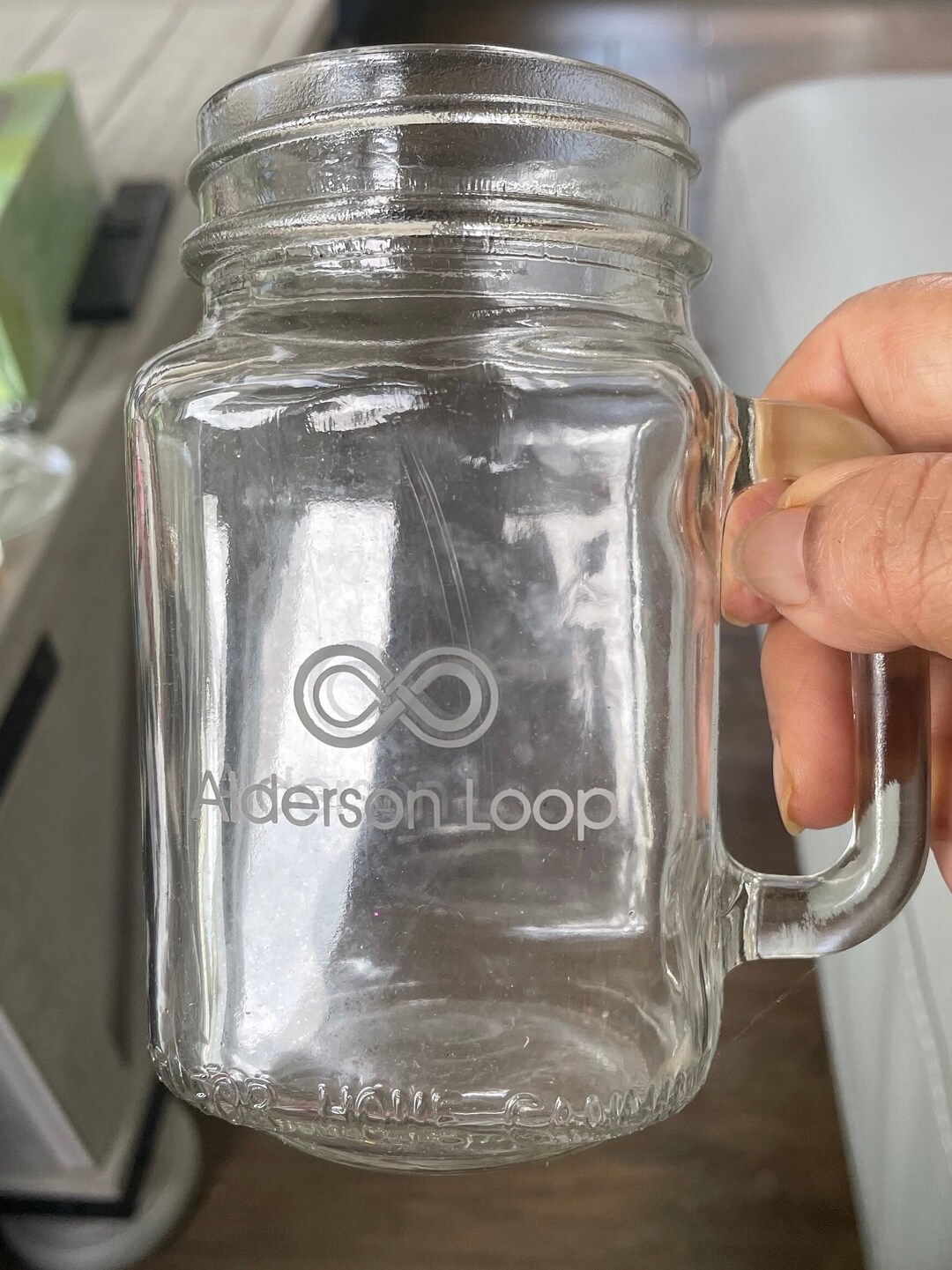 Vintage 20oz Set of 2 Anderson Loop Mason Jars With Handle . - Etsy