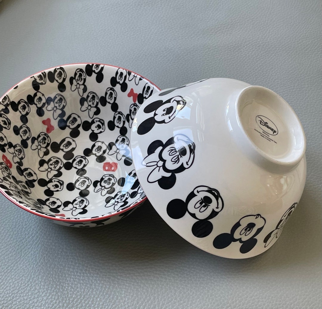 ミッキー＆ミニー ディズニー セラミックボウル 2個セット - Etsy 日本