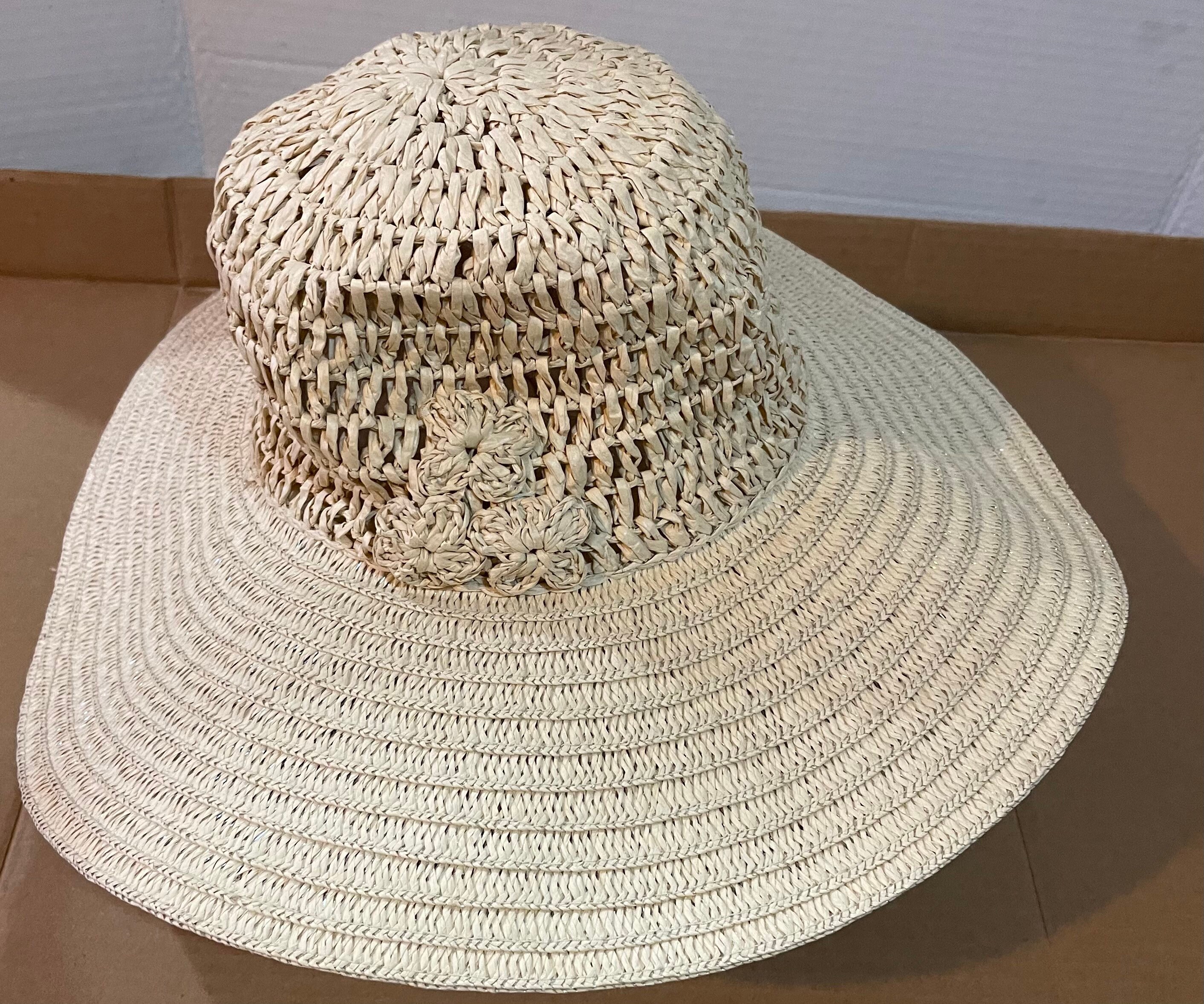 Papillon New with tag large summer hat sun hat 100% paper Sun Hat - Monarch – Farmers Defense main image 4