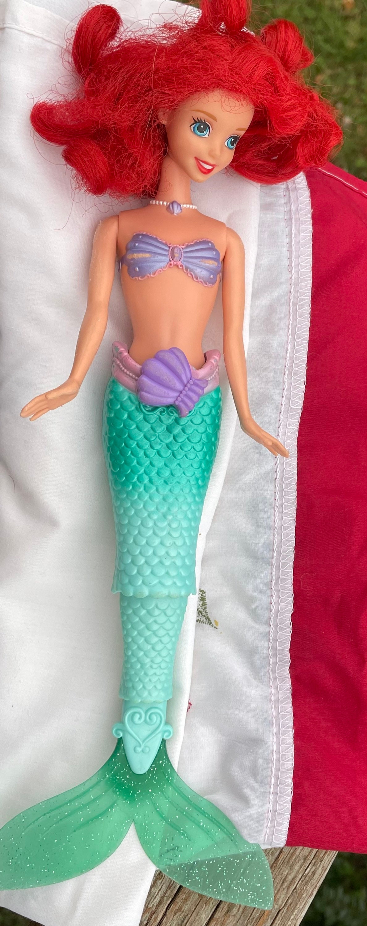 Ariel Barbie Doll 2010 Mermaid Tail Neck Body All Movable Pearl Necklace 13  -  Finland