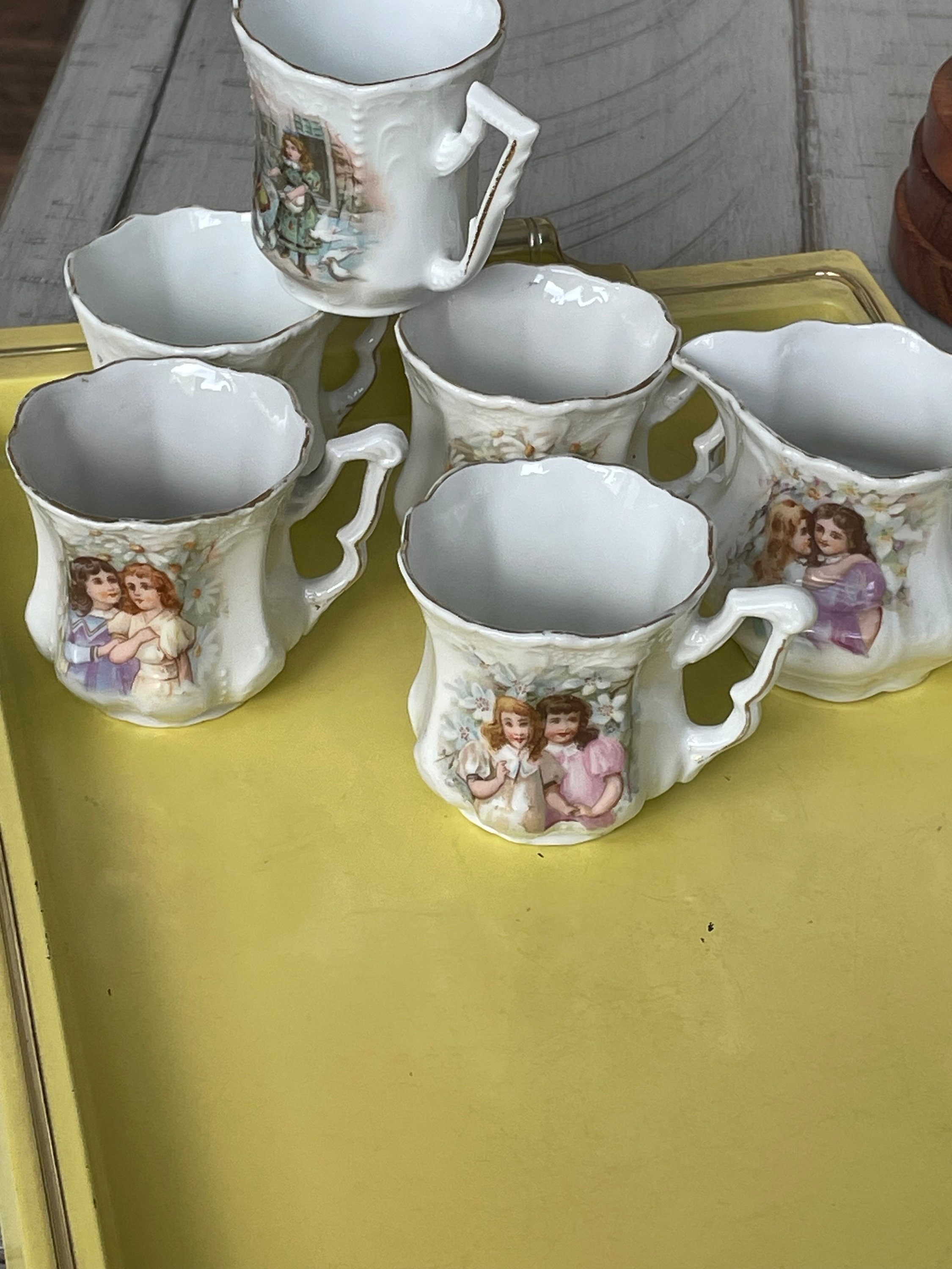 Friends Tea Set Child,s Antique 5 Piece Tea Set Sisters/ Friends Tea Set - Etsy