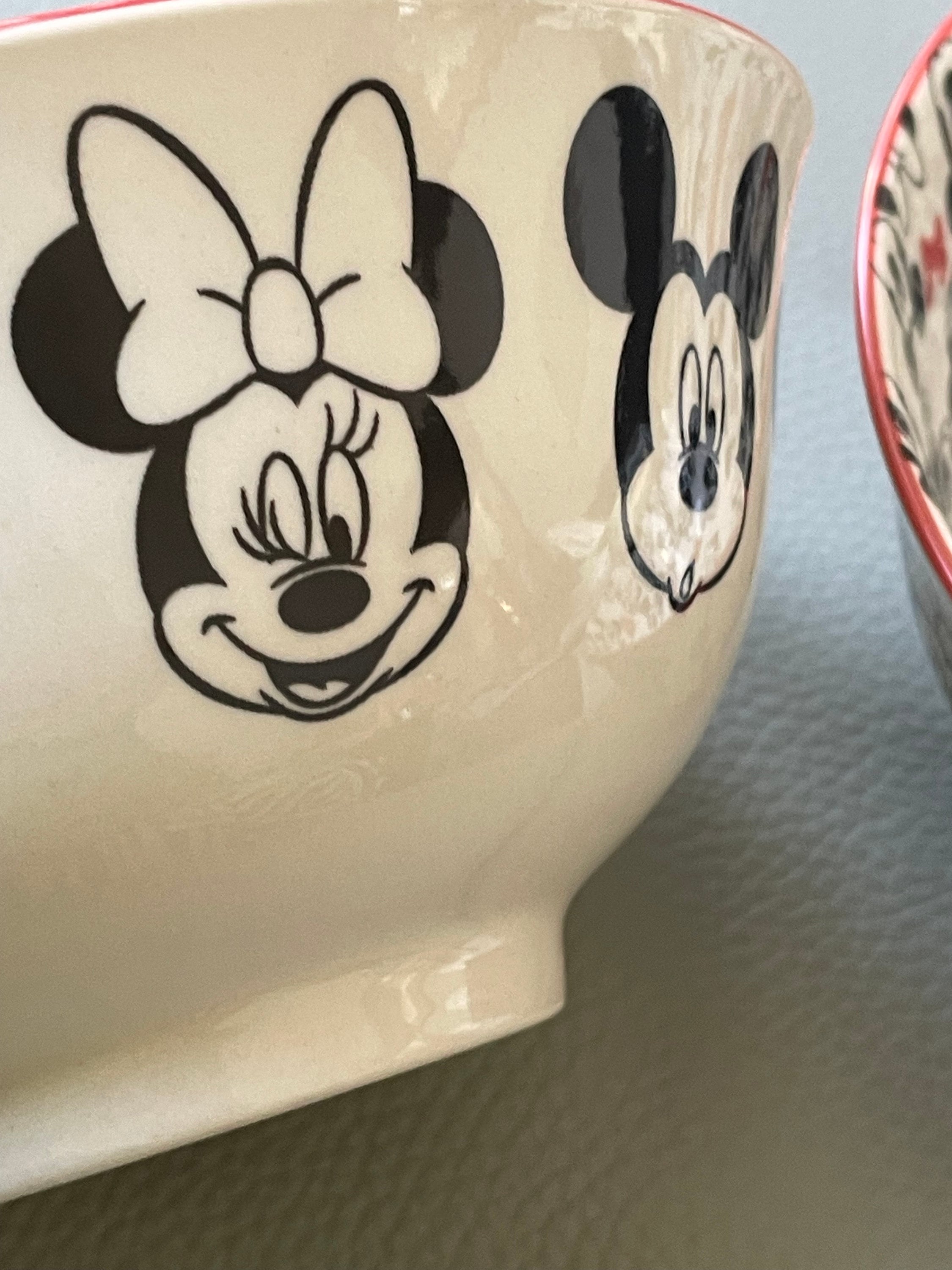 ミッキー＆ミニー ディズニー セラミックボウル 2個セット - Etsy 日本
