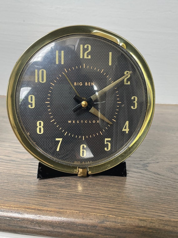 【レア・希少品】BIG BEN Western Clock Co Vintage Big Ben Westclox Gold Baby Ben Luminous Wind Up