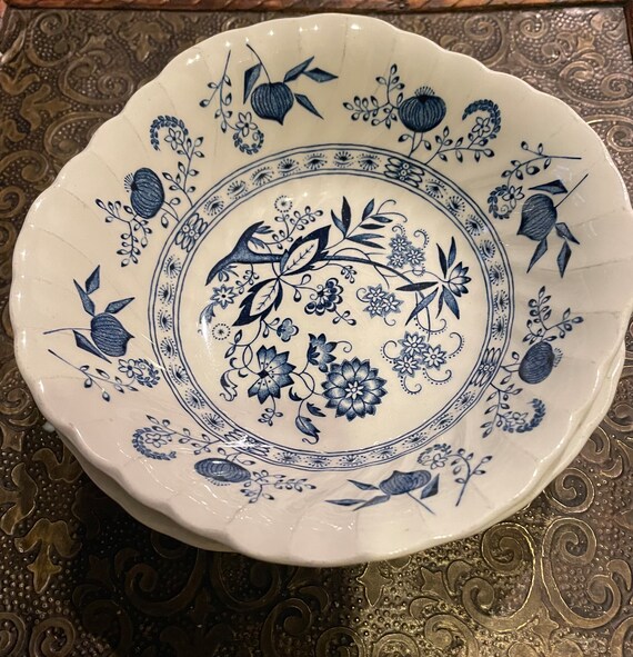 Vintage Johnson Brothers Blue Nordic England Ironstone Set of