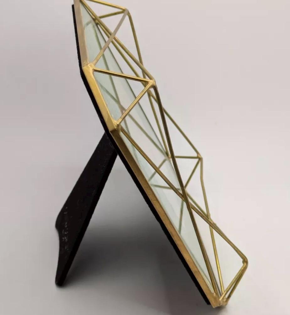 Vintage Cynthia Rowley 3D Geometric 4x4 Gold Tone Picture Frame - Etsy