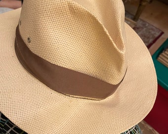 Indiana Jones Genuine Panama Straw Hat in Classic Fedora Shape