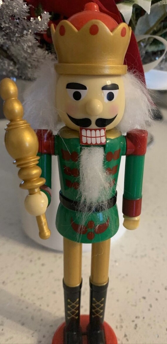 Vintage Nutcracker Christmas 8” Tall - Etsy
