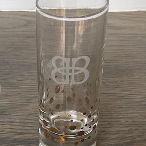 Ensemble de verres à liqueur irlandais dorés Bailes Confeiti