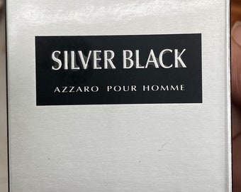 Silver Black di Azzaro pour Homme 50 ml Edt Uomo Vintage Nuovo in Scatola