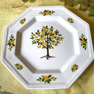 Vintage Johnson Brothers Set of 5 Octagonal 6” Salad/Snacks Plates England