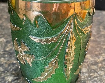 アンティーク EAPG エメラルドグリーンガラス ハンドメイド タンラー