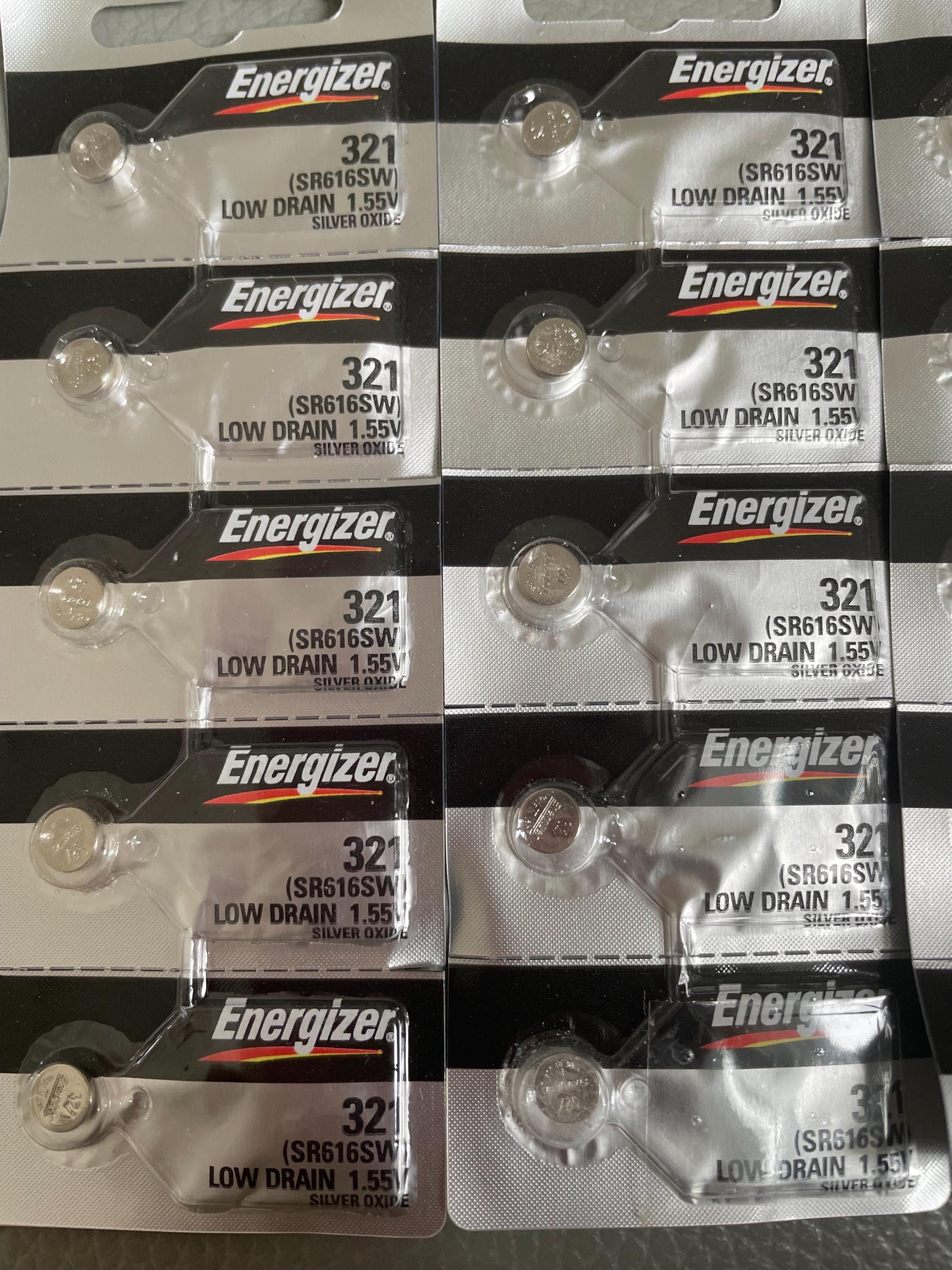 Energizer 321 Set of 5 Button Cell Watch Batteries SR616SW New - Etsy