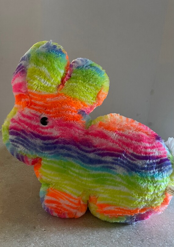 dandee⭐︎ Dandee Stuffed Rainbow Bunny Rabbit Plush 15” Stuffed Animal - Etsy