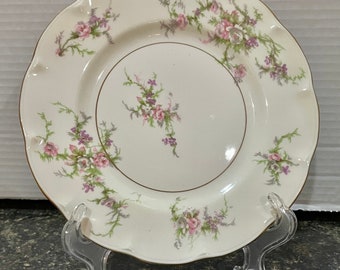 Vintage Theodore Haviland Rosalinde Set of 2 Luncheon Plates 7.5”