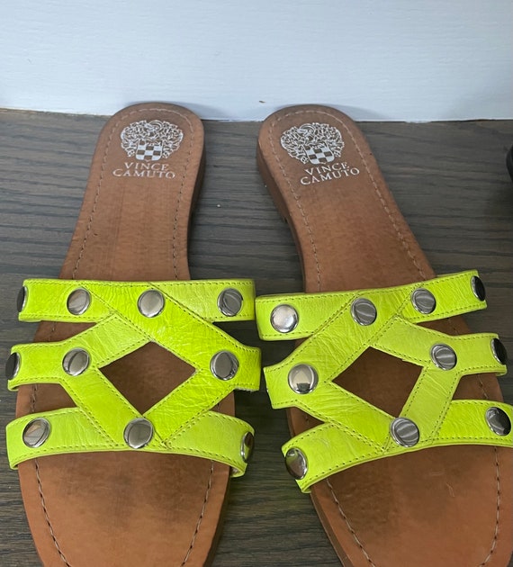 Vince Camuto Vazista Sandals Size 10 Yellow