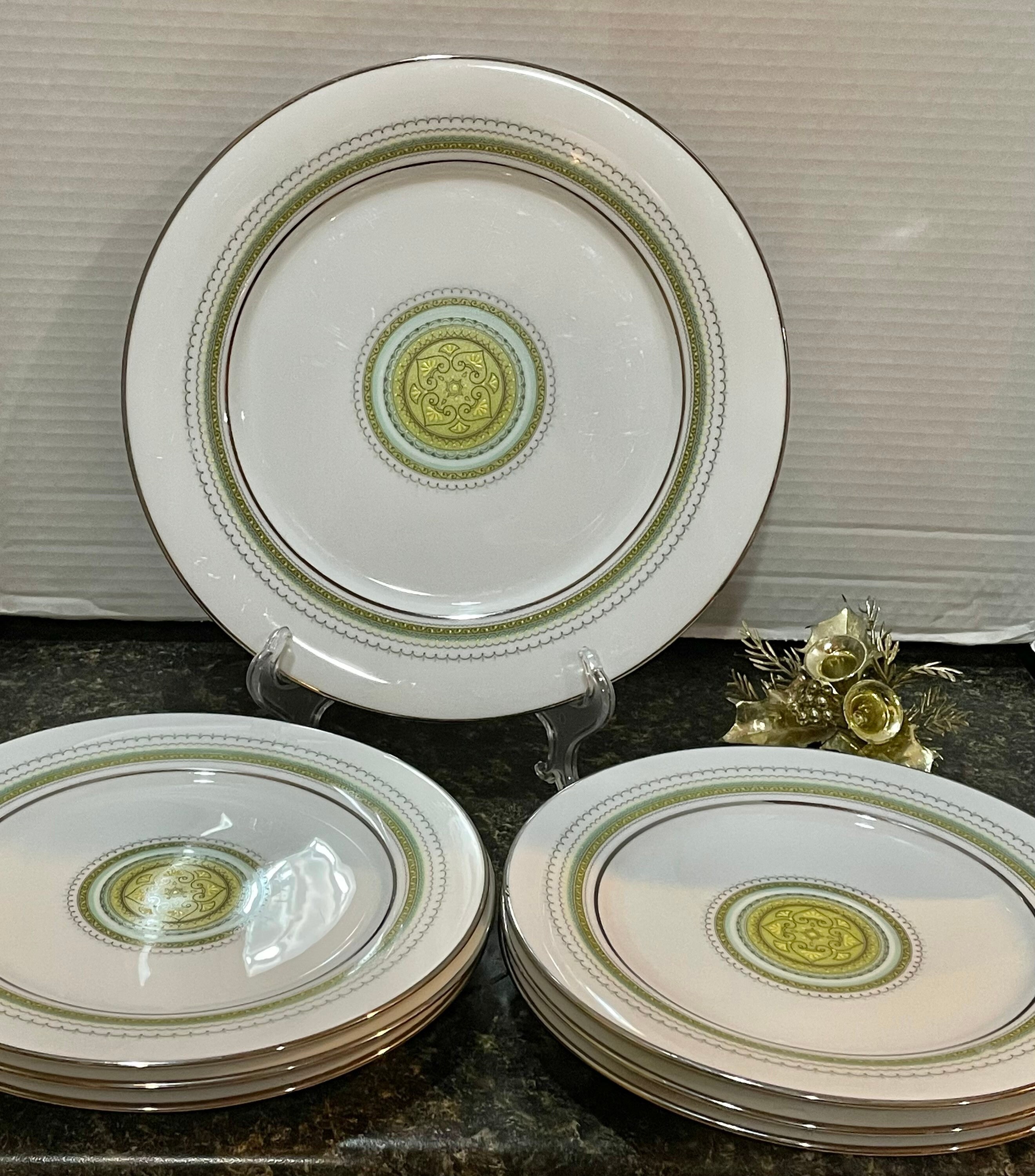ノリタケ　Noritake クッキンサーブ　プレート　7枚　ヴィンテージ　皿 NORITAKE WALTZ Set of 7 Salad/bread Serving Large Plates # 2027