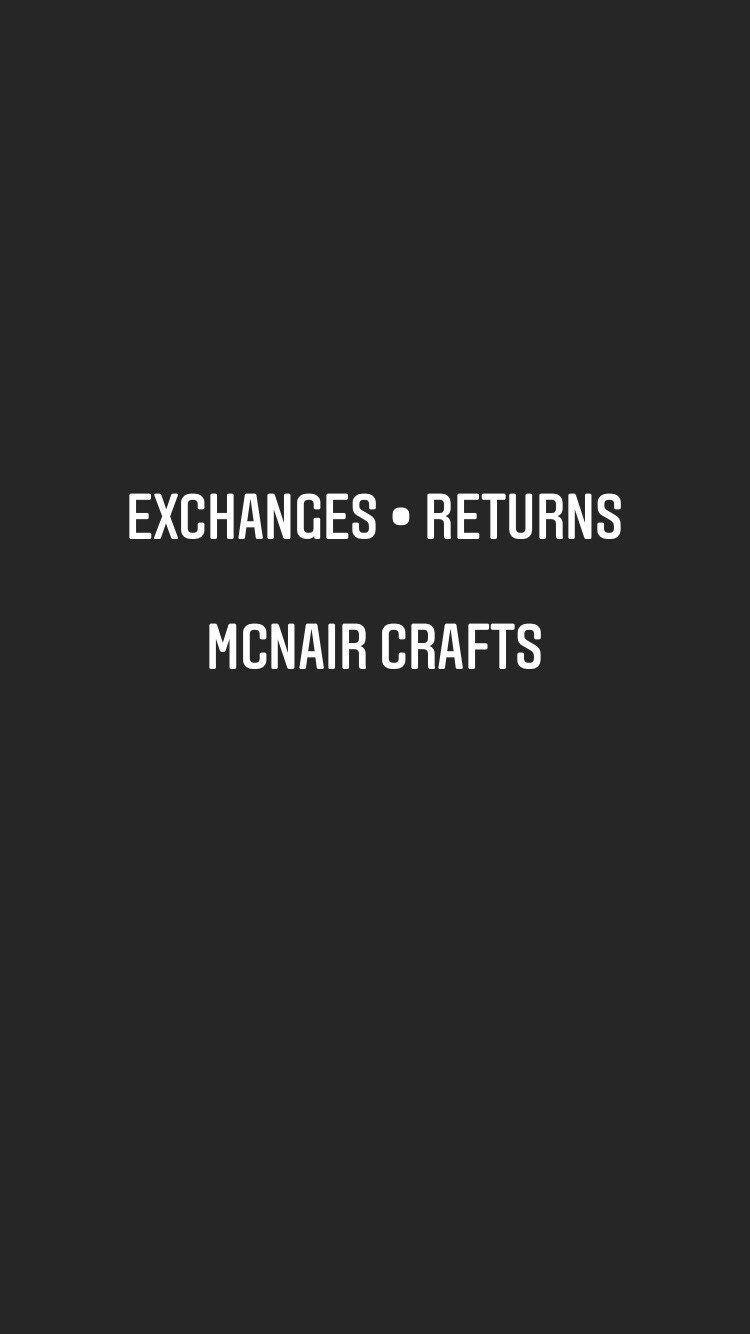 Exchanges or Returns - Etsy