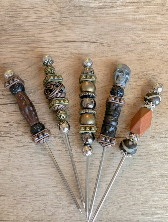Skull/wood/steampunk Cigar Pick Cigar Poker Cigar Stick Etsy