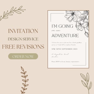 Additional revisions for personalised invitation design service | extra edits