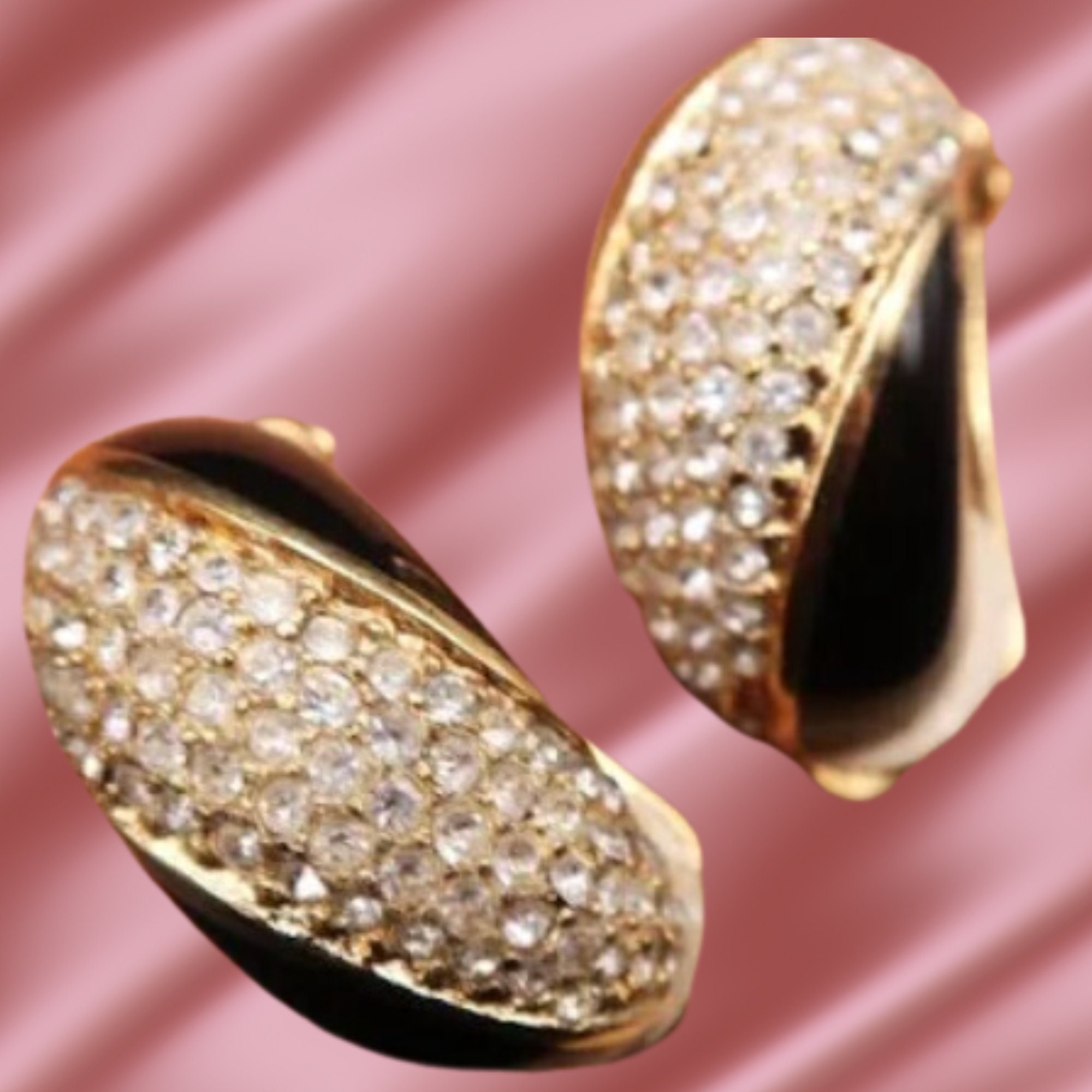 Vintage Signed Christian Dior Clip on Earrings - Etsy