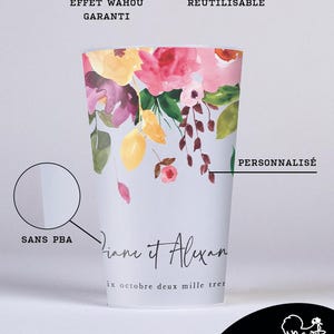 Gobelets personnalisés - Ecologiques & Recyclables - Mariage/Baptême/EVJF afbeelding 7