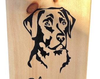 Labrador Retriever Dog Sign