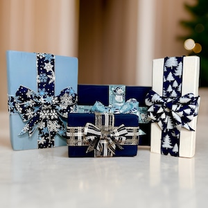Christmas Present Wood Blocks / Wooden Christmas Presents / Christmas Gift Wood Blocks