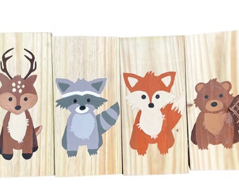 Woodland Animal Baby Nursery Signs