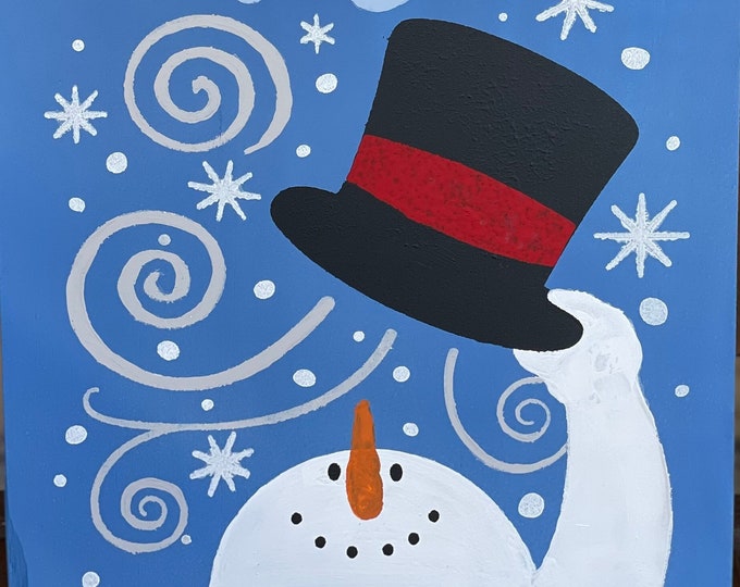 Snowman Christmas Sign