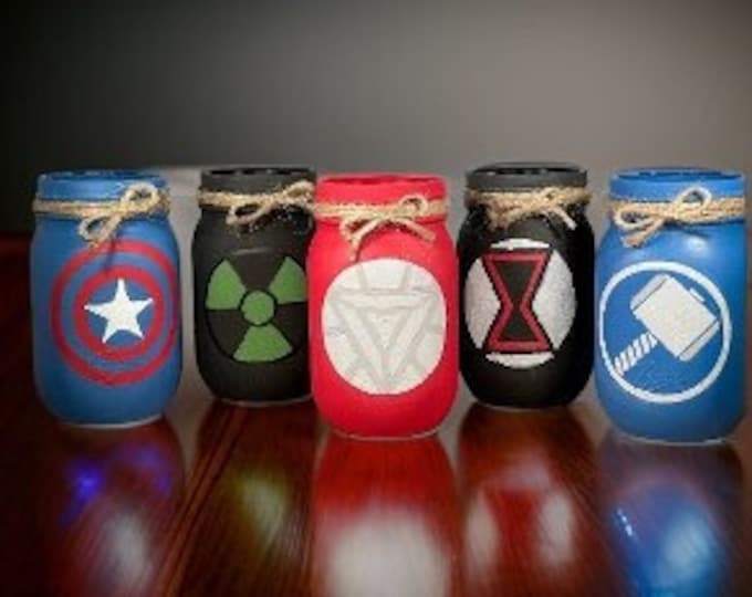 Avengers Mason Jars