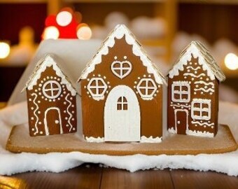 Gingerbread House Wood Blocks