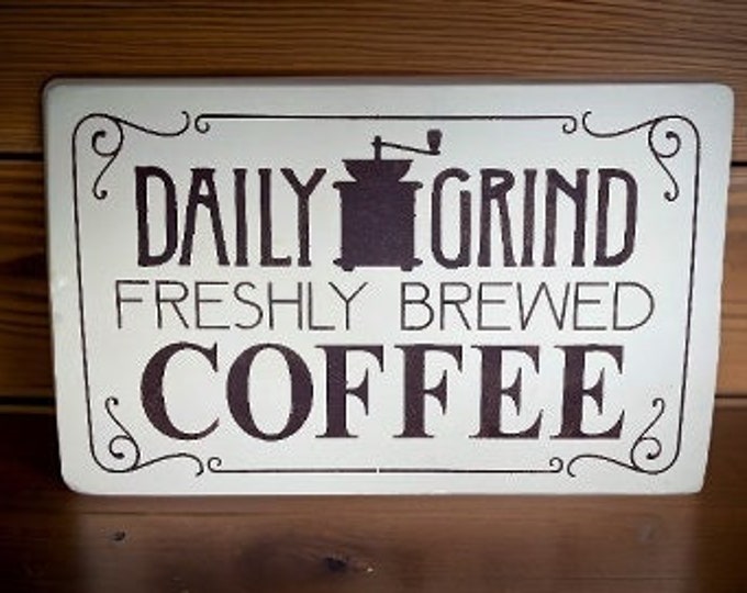 Coffee Wood Sign