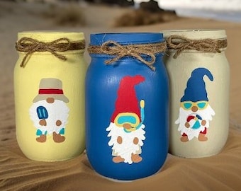 Gnome Summer Mason Jars