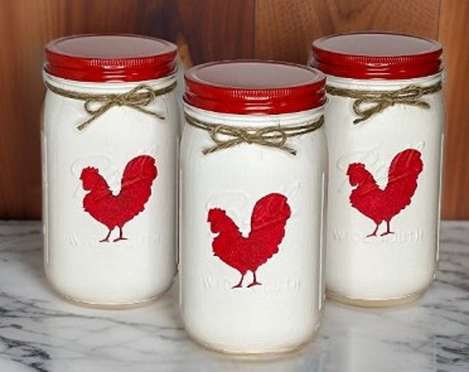 Rooster Kitchen Mason Jars