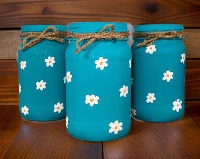 Featured listing image: Daisy Mason Jars