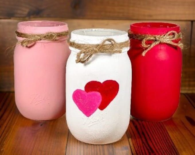 Featured listing image: Valentine’s Day Mason Jars