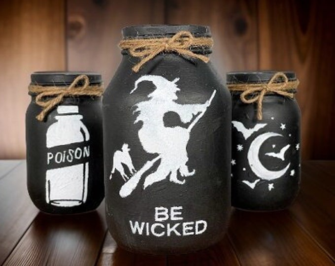 Witch Mason Jars