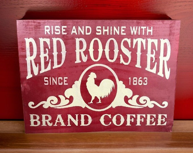 Rooster Coffee Sign