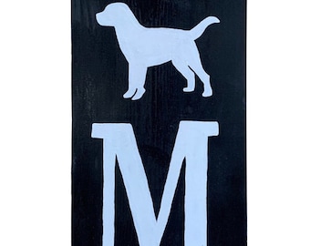 Labrador Retriever Dog "HOME" Porch Sign