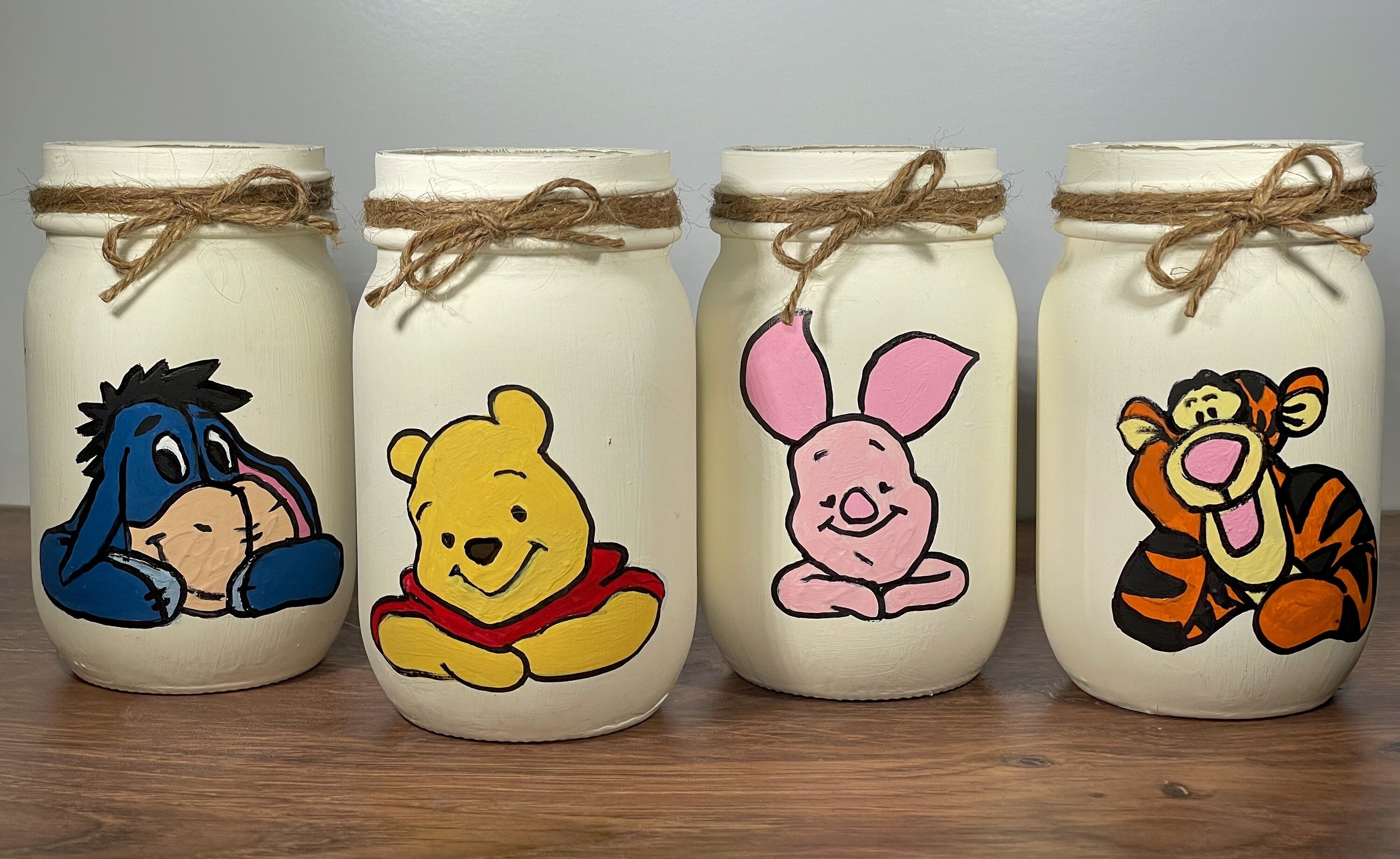 Winnie the Pooh Mason Jars / Pooh Mason Jars / Winnie the Pooh Etsy