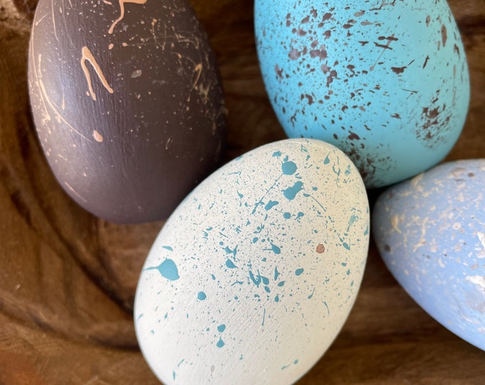 Featured listing image: Painted Wooden Eggs