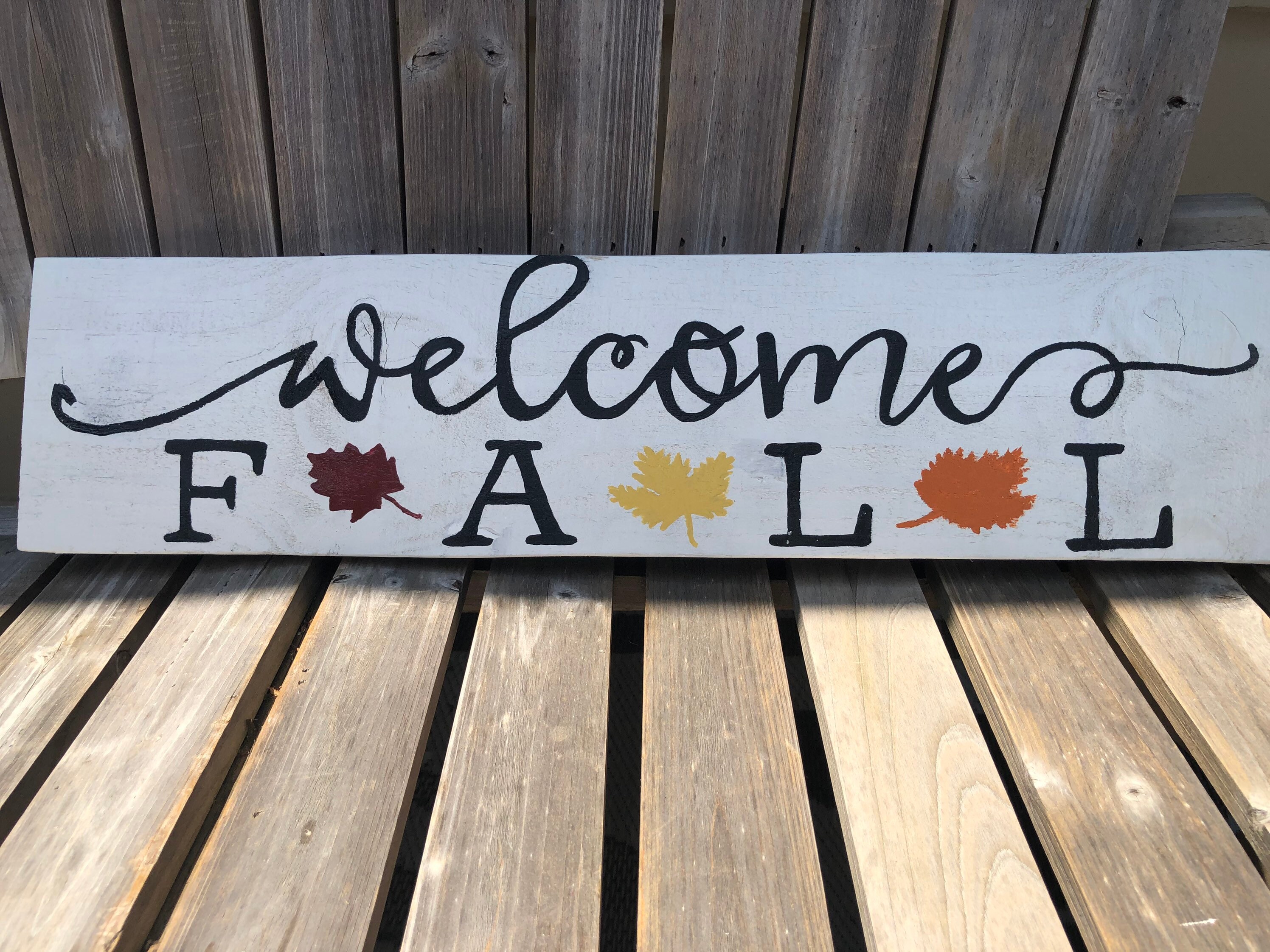 Fall Sign / Fall Wall Sign / Fall Home Decor Etsy