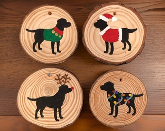 Labrador Retriever Dog Christmas Ornaments